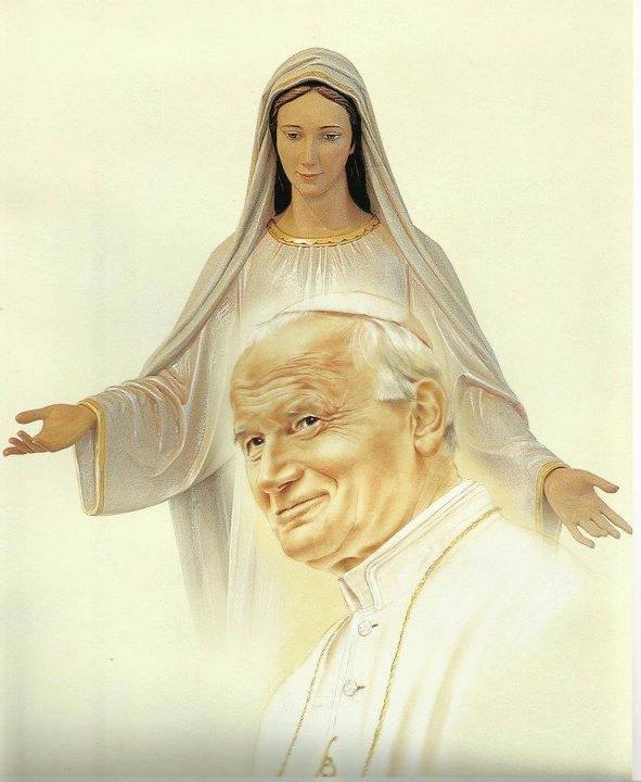 San Juan Pablo II y la Virgen de Fátima  El pan de los pobres